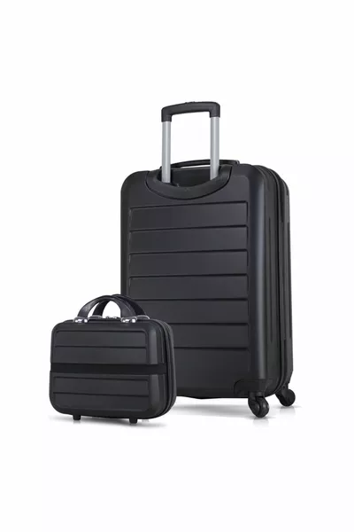 Ruby Abs Medium E Trucco Formato Nero 2 Pezzi Set Valigia