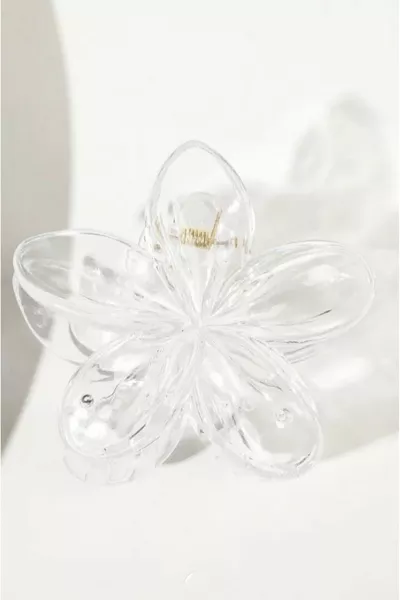 مشبك لوتس شفاف شفاف للمرأة