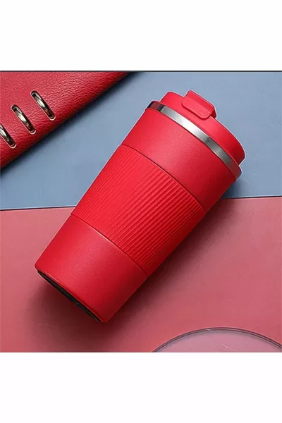  Водоустойчива стомана  мл Противоплъзгаща еластична термос чаша Чаша Кола Кафе Термос за чай 