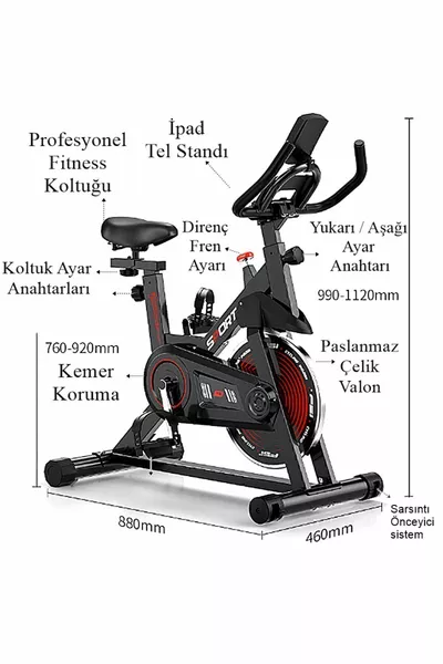 Велоергометър Спортно бягане Велоергометър Спин велосипед Вертикален домашен велосипед
