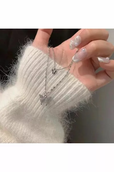 Collier papillon femme