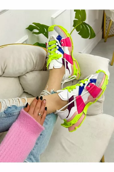 Многоцветни дамски стилни дизайнерски маратонки Rumgay