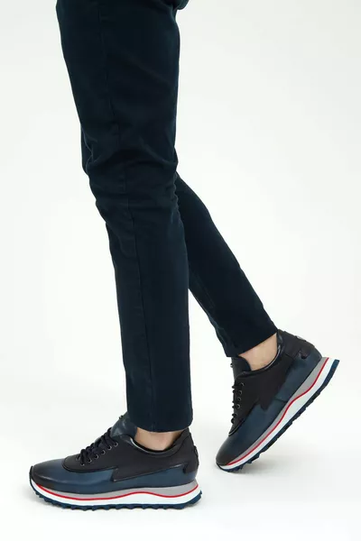 Scarpe da ginnastica e scarpe da ginnastica da uomo in vera pelle   Erk Ayk /