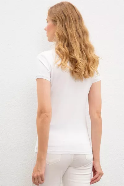Weißes Damen T-Shirt