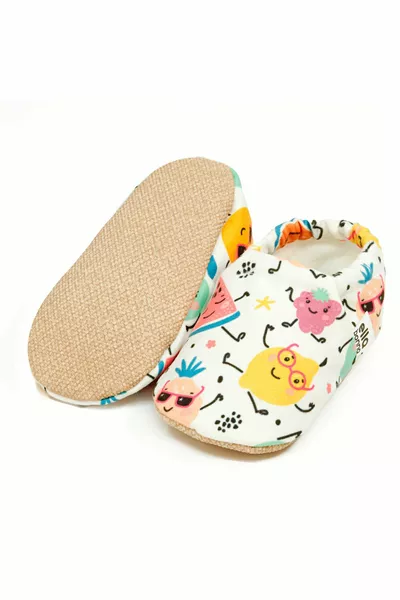 Non-Slip Sole Cheerful Fruits Baby Booties, House Boots Slippers Nursery Shoes Panduf
