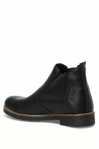 Stivali neri da uomo Chelsea Sport Winter Half Elastic Boots