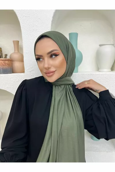 Gekämmtes Tuch Khakigrün 