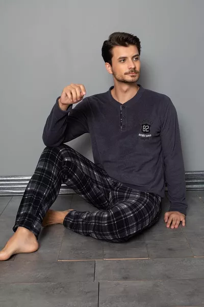 Fleece Men's Pajamas Set