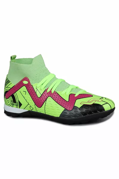  Neon Verde Calzini Astroturf Scarpe Da Calcio Scarpe Da Calcio