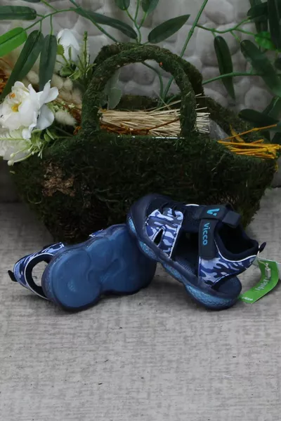 .Y. Monrovia Navy Blue Comfortable Flexible Illuminated Boys' Sandals