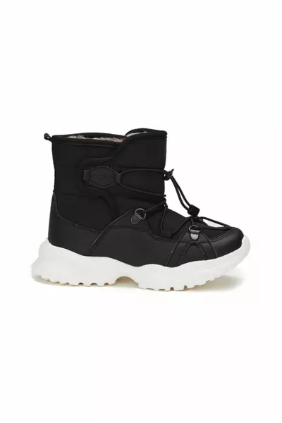 Ultra-light snow boots with wool in silver