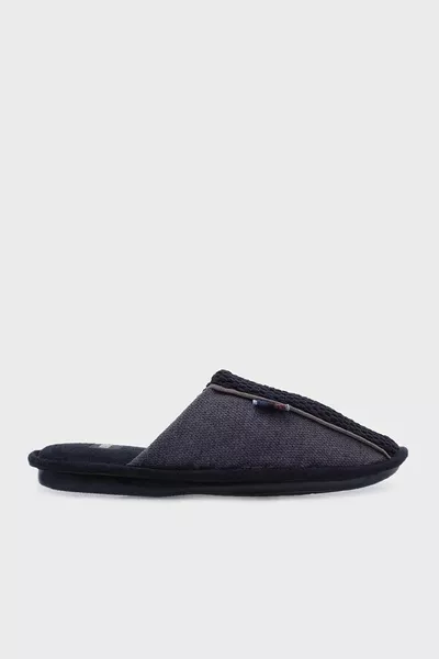 Babouches de maison pour hommes bleu marine gris Best-seller modèle Confort Sole