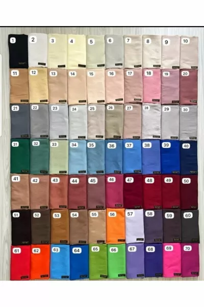 Hijab Donne Cotone Jazz Scialle Modello-Set di 4 piastrelle, Cachi, affumicato, latte caffè