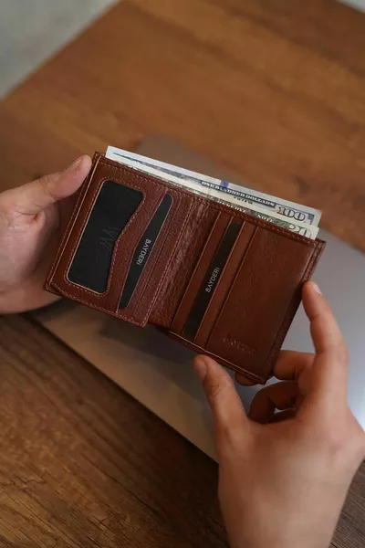 Lisande Вежливый мужской кошелек из натуральной кожи