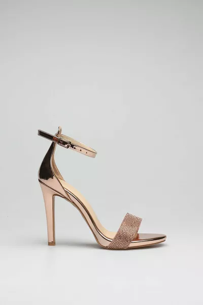 Single Thick Band Evening Dress with Stone