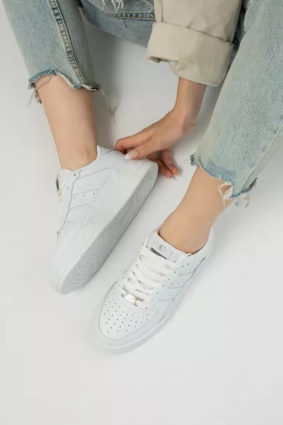 Casual Unisex Weiß Sneaker Schnürung Casual Dicke Sohle Sport Wanderschuhe 