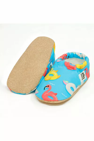 Rutschfeste Sohle Ente Muster Baby Booties, Haus Stiefel Hausschuhe Kindergartenschuhe Panduf