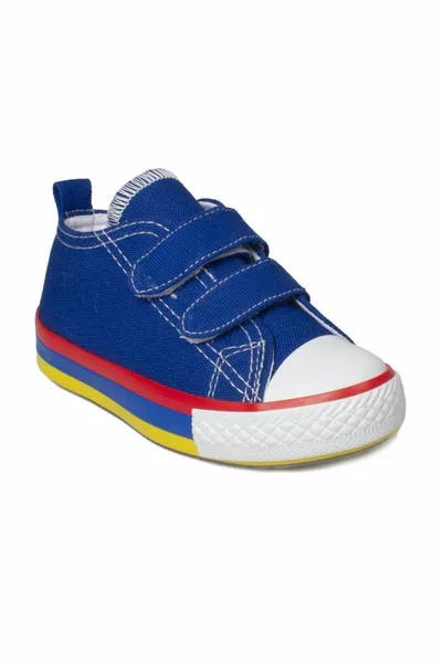 .y. باتشو حذاء أطفال أزرق من الكتان