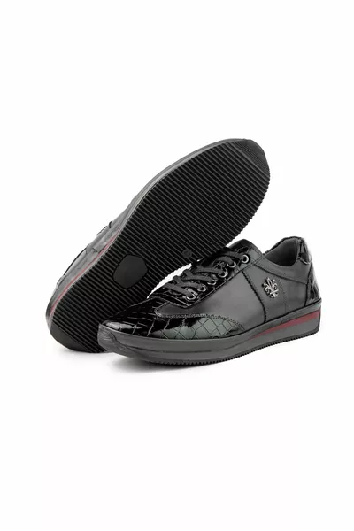 Blink echt lederen casual herenschoenen, bontschoenen aan de binnenkant, winterbontschoenen