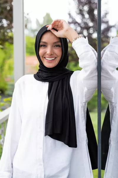 Pettinato Ready Pratico Scialle Sciarpa Nero