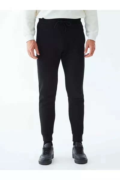 Plain Black Jogger Sweatpants