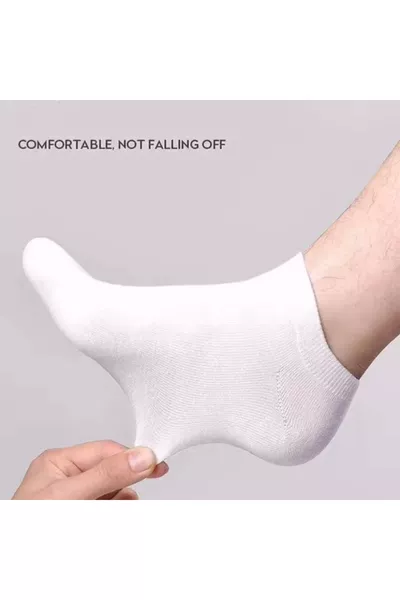 حزمة اقتصادية من الجوارب القصيرة  قطع (5 أسود / 5 أبيض)