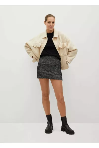 تنورة نسائية رمادية