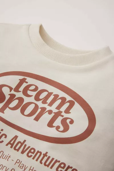 سويت شيرت بقبعة دائرية مطبوعة للرضع الذكور SP