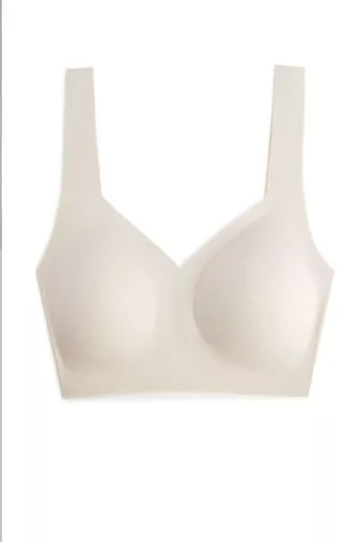 حمالة صدر مريحة للغاية بدون حشوة وبلا خياطة، قابلة للقطع بالليزر، مع مبطّن، نصف قميص داخلي غير مرئي