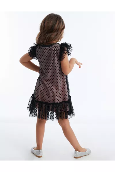 فستان بنات وردي من تول من بيليف ماجيك، المقاس: 9 سنوات