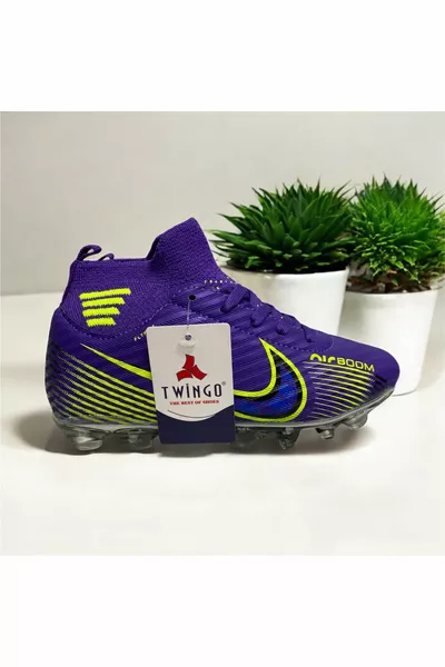 أحذية كرة القدم للأطفال وأحذية كرة القدم Astroturf و Astroturf مع الجوارب الملونة