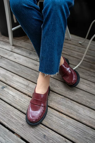 مونتيرو بورجوندي الفرقة مفصلة تجعد محبوك مخيط النساء المتسكعون