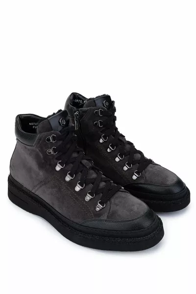 Мужские натуральная кожа серые повседневные сапоги