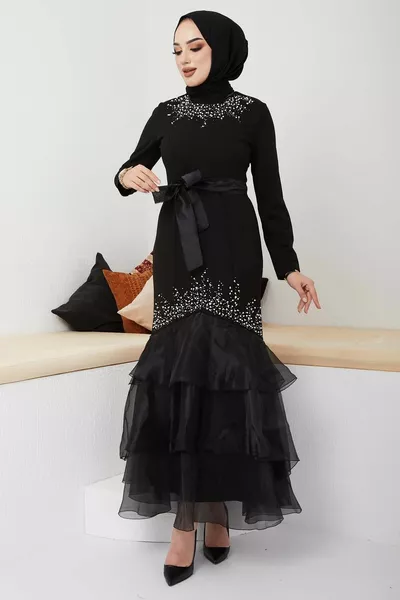 فساتين السهرة الحجرية المنظمة