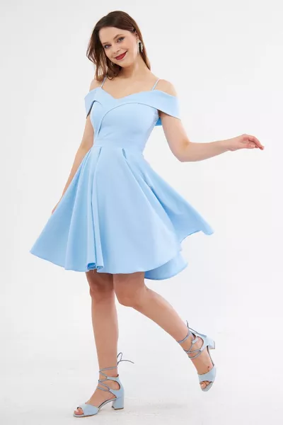 الطفل الأزرق حزام قارب طوق التفاصيل مطوي البسيطة المتوهجة مساء اللباس