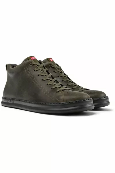 Runner Four Men's Dark Green Leather Boots 