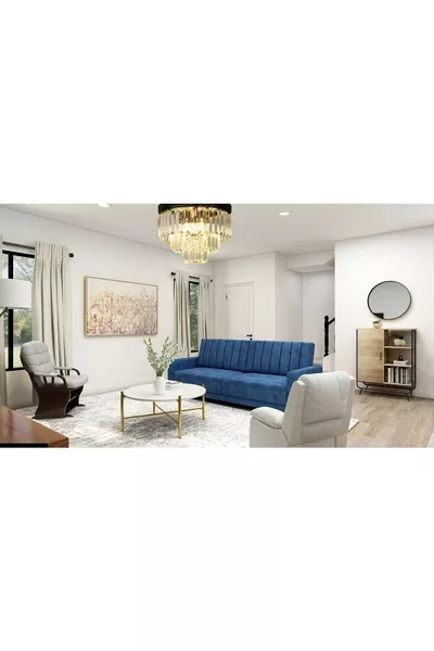 Legendary  cm Black Modern Living Room Chandelier with Crystal Stones