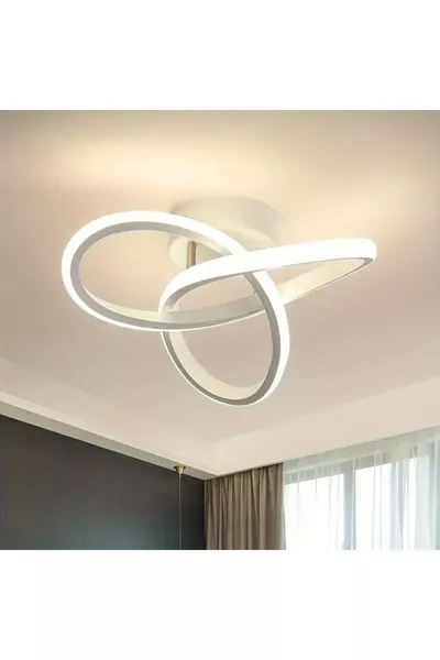 Elagans Weiß Modern Ultra Power Weiß LED Deckenleuchte Einzel-LED-Kronleuchter