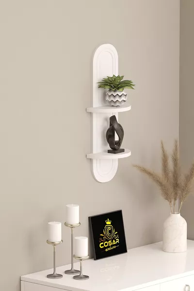 Декоративен фенер MDF с мембранно покритие, дървен модел, стена рафт, 1 брой