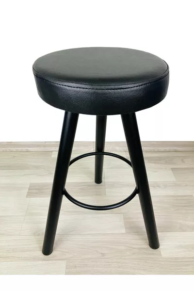 Banco Bar Chair Stool Ada Kitchens  cm Black Leather