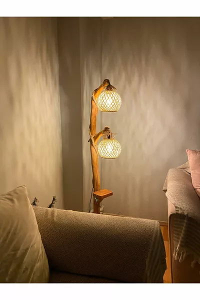 Подова лампа Ağac от дърво / см