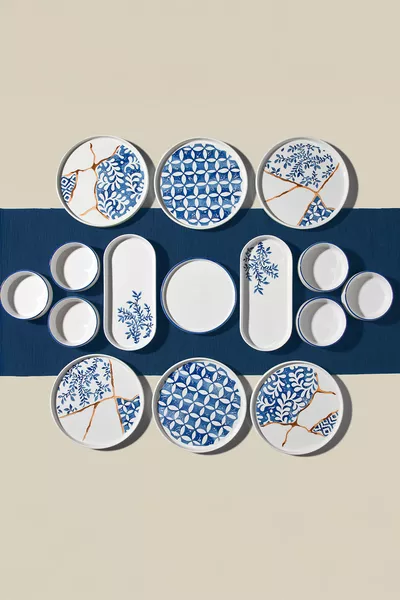 Azure 6 Kişilik  Parça Seramik Kahvaltı Takımı