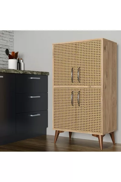 Kleine Meerdere Doeleinden Kast Met Dennen Hazeran Deur - 