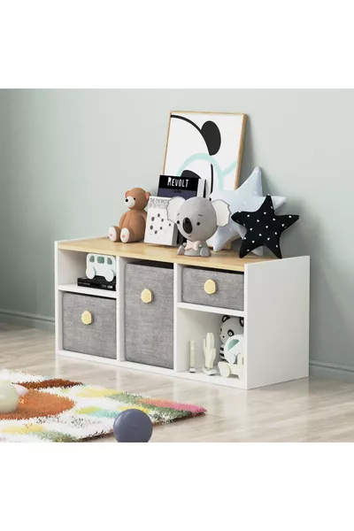 Bala Toy Cabinet White Oak