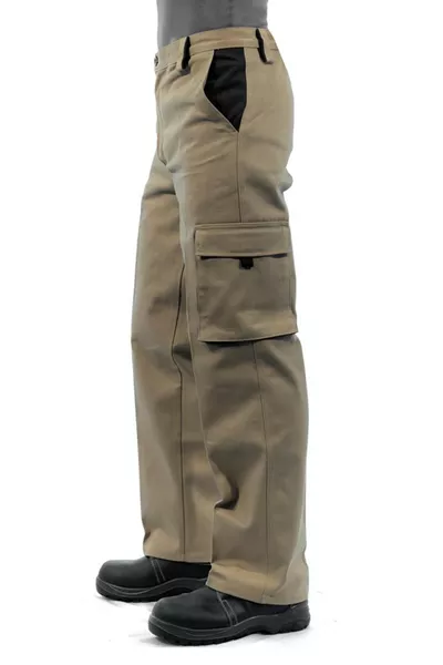 Iş Pantolonu, Bej-lacivert, Komando Cepli --