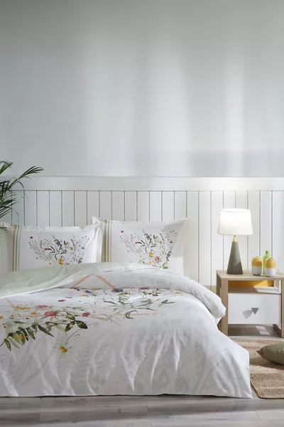 Комплект спално бельо Fujer с ластик за двойно легло