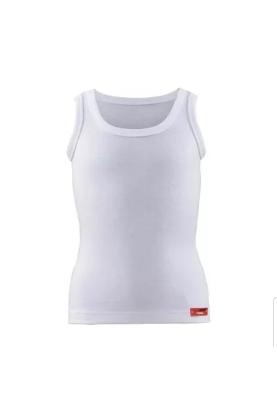 Boys' White Thermal Level 2 Tank Top