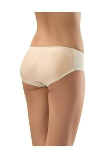 سروال داخلي نسائي سيليكوني أسود يُظهر الأرداف كبيرة