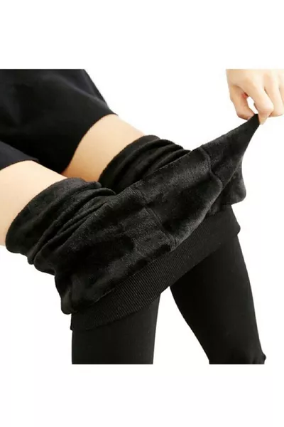 Leggings in peluche invernali, leggings termici che tengono caldo