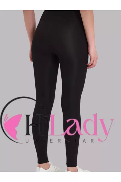 Women's Black High-Waisted Shaping Sports Leggings